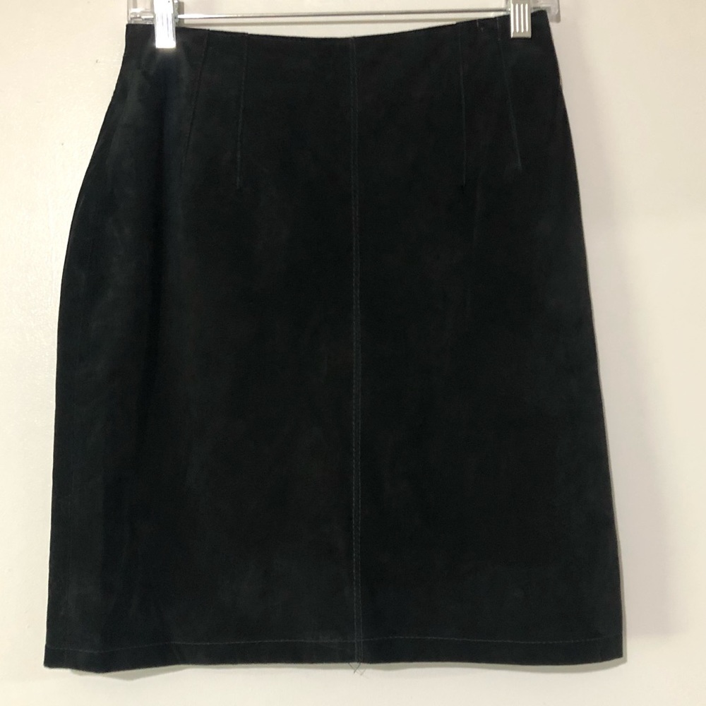 The Limited Vintage Suede Leather Skirt Size 8